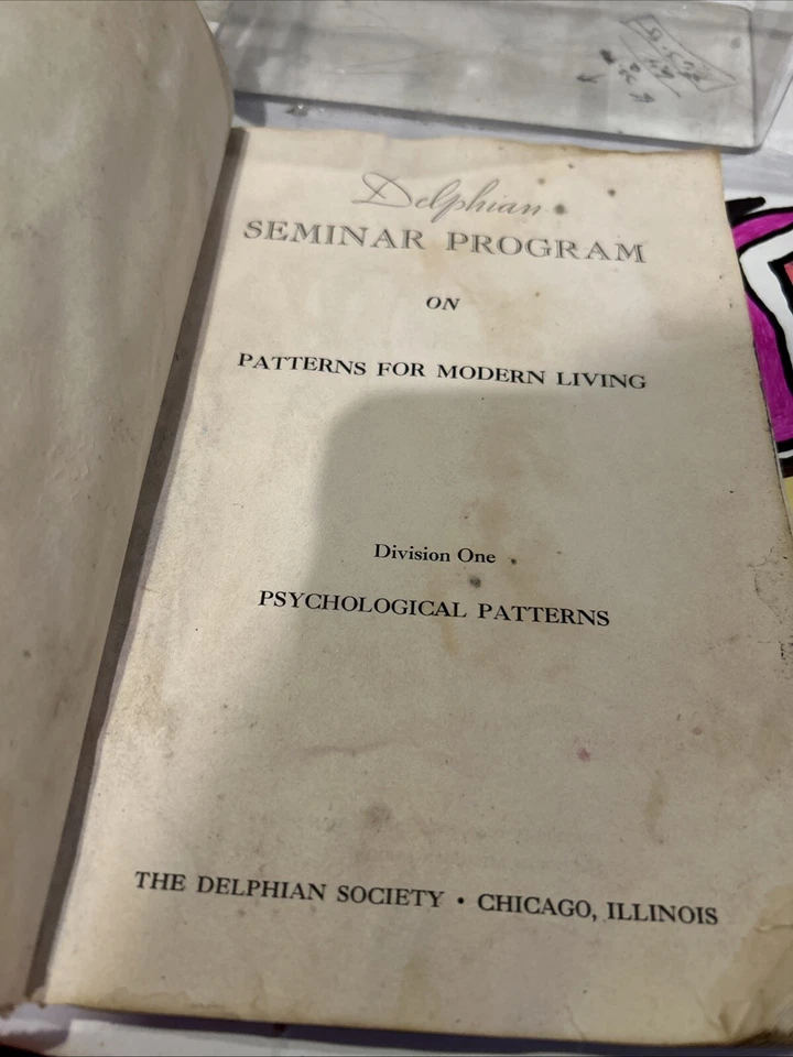 DelphianSeminar Program With Hereward Carringtons Writings And Notes. Division 1 - Image 2 of 4