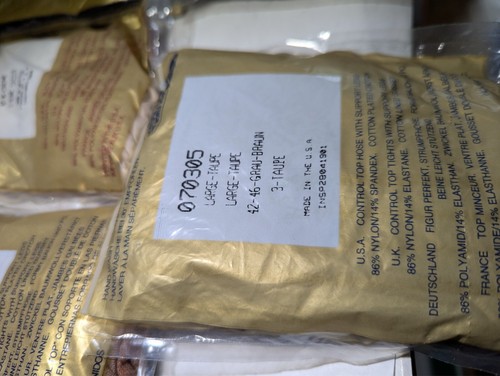 NEW OLD STOCK LOT OF 5 SILKIES PANTY HOSE LARGE BLACK NUDE WHITE NO. 3A - Picture 4 of 6