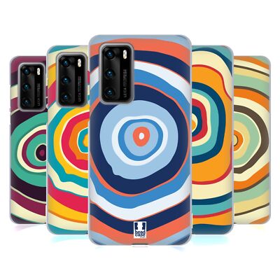 HEAD CASE DESIGNS COLOURFUL TREE RINGS SOFT GEL CASE FOR HUAWEI PHONES 4
