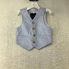 Janie and Jack Baby Boys Blue Vest Size 5