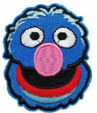 GROVER - SESAME STREET - Embroidered Iron On/ Sew-On Patch