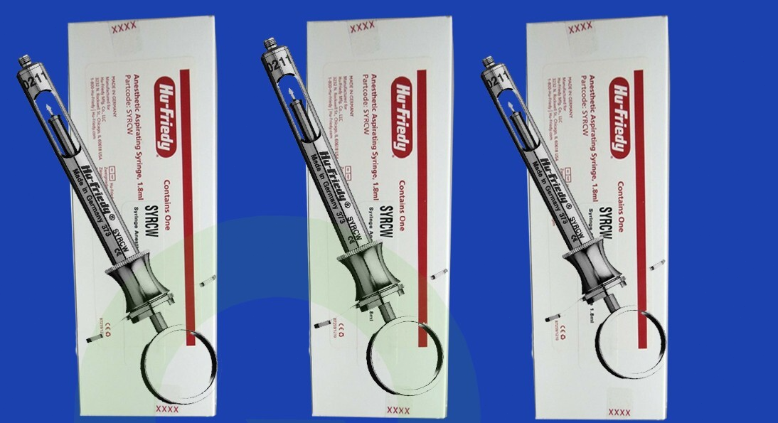 Jeringa anestesiar carpule hu-friedy con aspiración CW SYRCW - Deposito