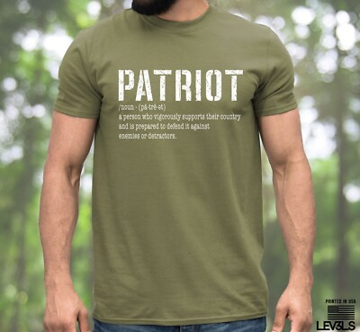 PATRIOT DEFINITION  T SHIRT TRUMP 2024 USA PATRIOT SAVE AMERICA LET'S GO BRANDON