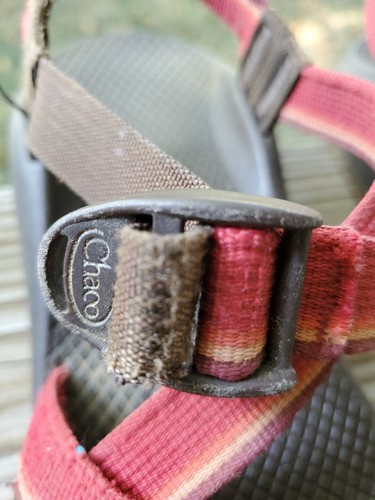 Chaco Z1 Woman's Sandals Red Purple Pink Orange Brown Size 8 - Picture 2 of 11