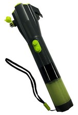 6 in 1 FACKEL NOTFALL AUTO HAMMER WERKZEUG FENSTER GLASBRECHER SICHERHEITSGURT SCHNEIDER