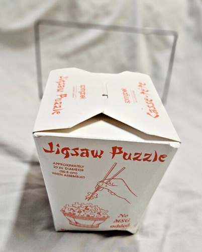 SPRINGBOK Circular Jigsaw Puzzle Chinese Food Takeout Container 500 Pcs READ - Picture 3 of 11