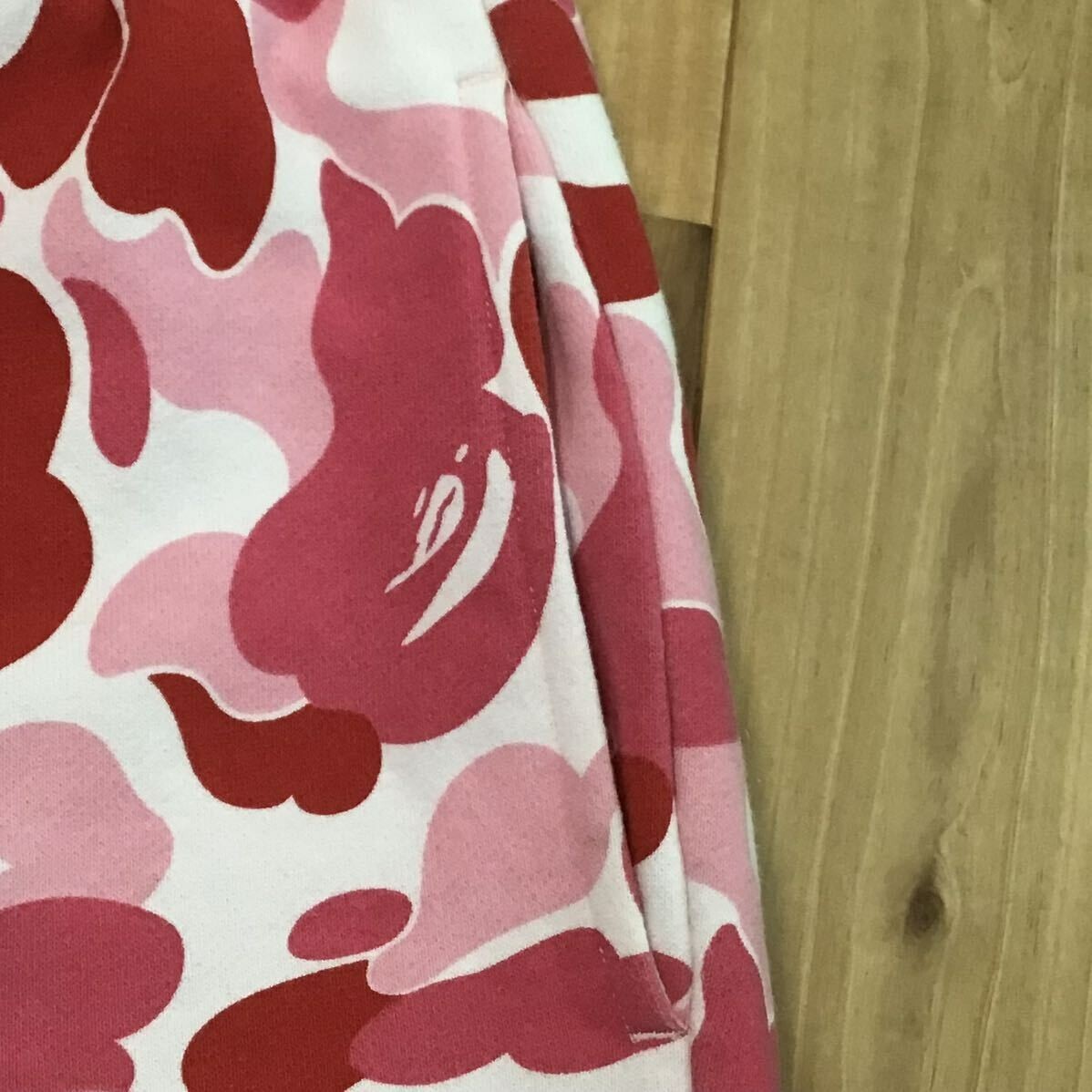 BAPE Shark sweat shorts ABC camo pink A Bathing Ape Size L | eBay