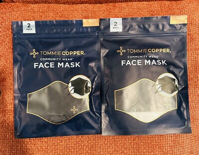 Tommie Copper Community Wear Face Mask - Black Lot-2 / 4 mask New