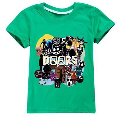 Summer T-shirt for Boys Cartoon ROBLOX Print T Shirt Kids Tops Tees Short  Sleeves Cartoon Baby Clothes 1-10 Years