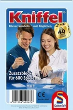 SCHMIDT SPIELE 49067 - KNIFFEL - ZUSATZBLOCK FÜR 600 SPIELE  # NEU OVP 