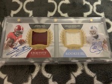 2013 Exquisite #EB Eddie Lacy Giovani Bernard Dual Jersey Autograph Book #/60 RC
