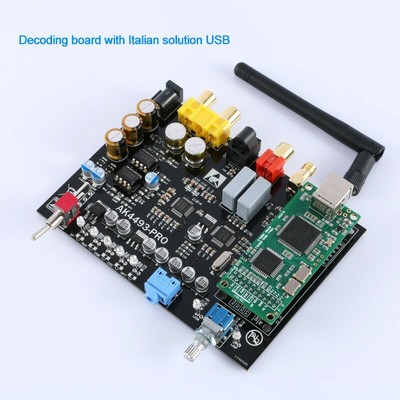 AK4493 Decoder Board USB CSR8675 Bluetooth 5.0 w/Italian USB Card For APTX-HD xr