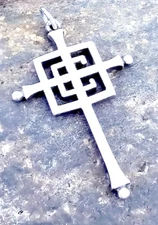 Retired James Avery Cross Pendant Sterling Silver Large