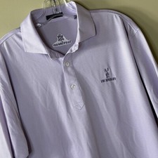 Turtleson Polo Shirt Mens Large Purple Stretch Performance Golf The Rivalry