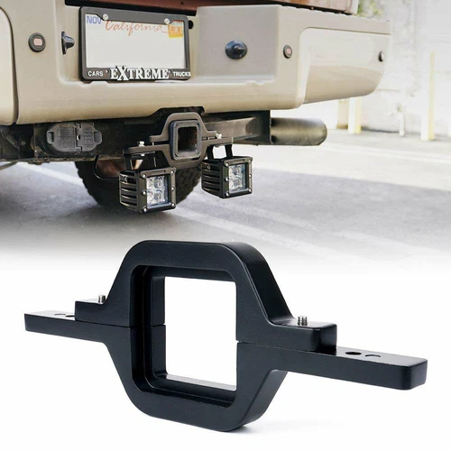Tow Hitch Mounting Bracket+4x 4'' 4-row LED Work Light Pods Backup Reverse+Wire - Bild 14 von 23