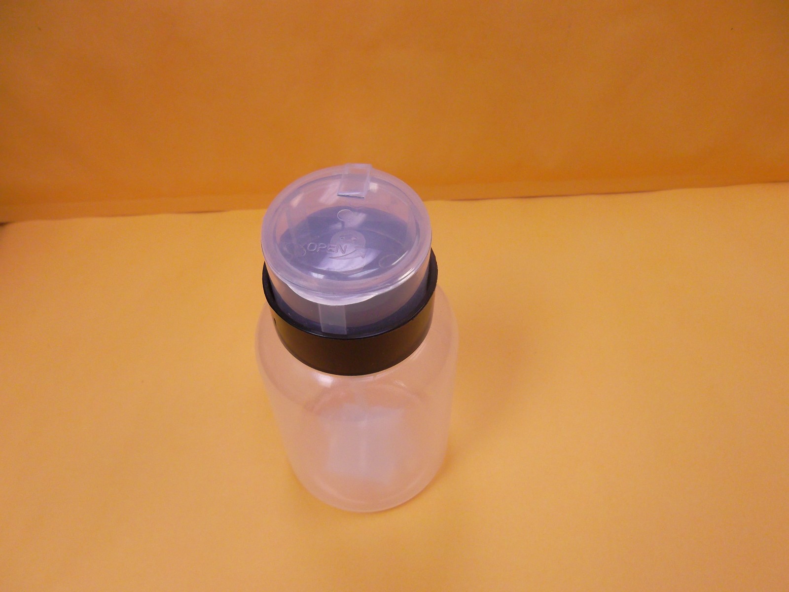 2 Clear Pump Dispenser 8 oz Bottle For Acetone,Polish Remover,Alcohol,Liquid,Oil