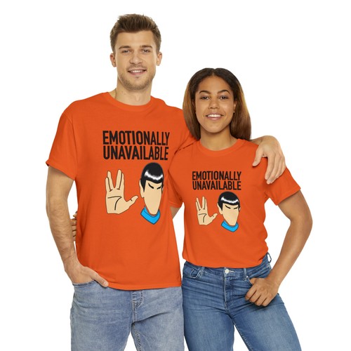 Emocionalmente No Disponible | Unisex | Algodón Pesado | Camiseta | Spock | Vulcano - Imagen 60 de 86