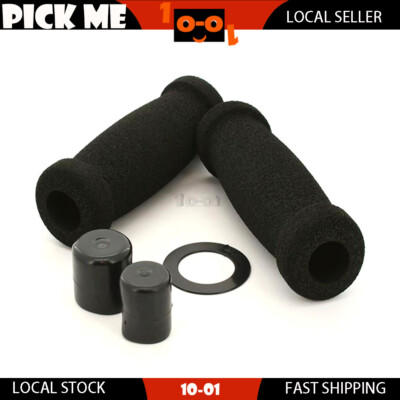 Pair Dirtbike Road Bike Open Ends Foam Sponge Style Grips For 7/8'' (22.2mm) Bars