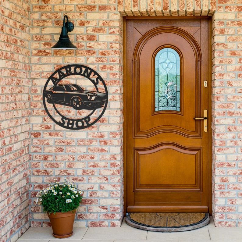 Wall Art Home Decor Metal Acrylic 3D Silhouette Poster USA Custom Car Sign