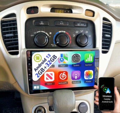 For Toyota Highlander 2001-2007 Android 13 CarPlay Car Stereo Radio GPS Sat Navi