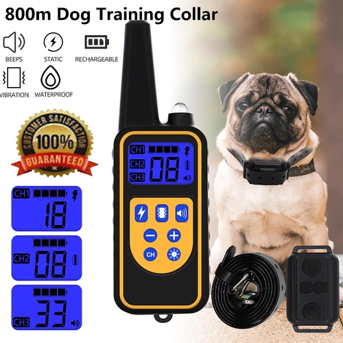 1000M Erziehungshalsband mit Vibration Ton e-Shock Hund Ausbildung Stromschlag - Bild 2 von 18