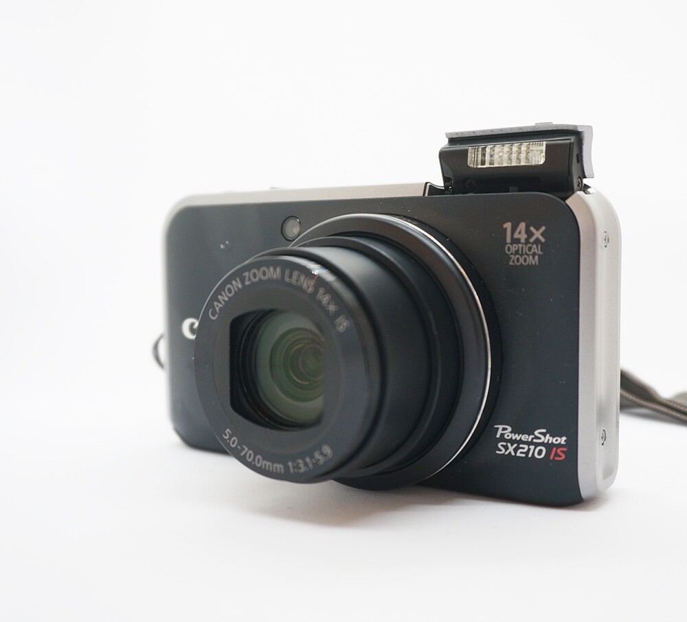 Canon PowerShot SX210 IS Compact Digital Camera Black From Canon PowerShot SX210 IS Compact Digital Camera Black From