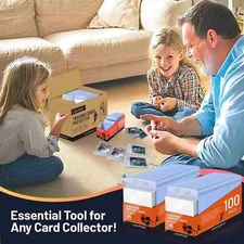 100/200/500/1000CT Semi Rigid Card Holders + Free Soft Sleeves Standard 35pt