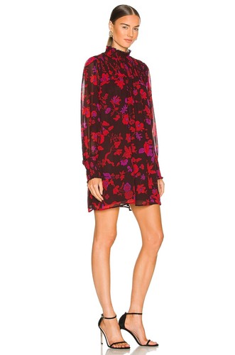 Vestido Sanctuary NIGHT WISH Sparks estampado mosca turno ahumado, EE. UU. Mediano - Imagen 3 de 4