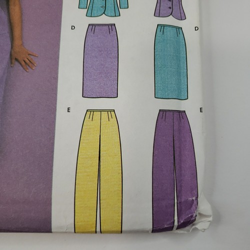 Simplicity 9558 Prendas para el torso Falda Pantalón Borde Festoneado Escote Patrón Talla 14-20 Sin Cortar - Imagen 4 de 6