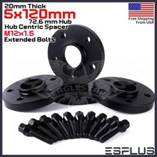 4 20mm Thick Bmw E-body 5x120 C.b 72.6 Wheel Spacer Kit 12x1.5 Bolts Included