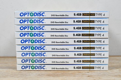 LOT 9 Sealed Optodisc DVD-RAM 9.4GB DVD Rewritable Type 4 Cartridge Disc Blank - Picture 6 of 6