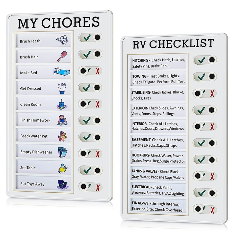 Wall Memo Board Detachable Message Board Home Travel Planning Reminder Checklist - Image 4 of 4
