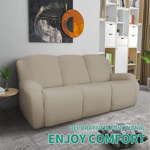 1 3 Sitzer Bezug Elastisch Sofa Couch Schonbezüge Jacquard Sessel Bezug Stuhl - Bild 14 von 42