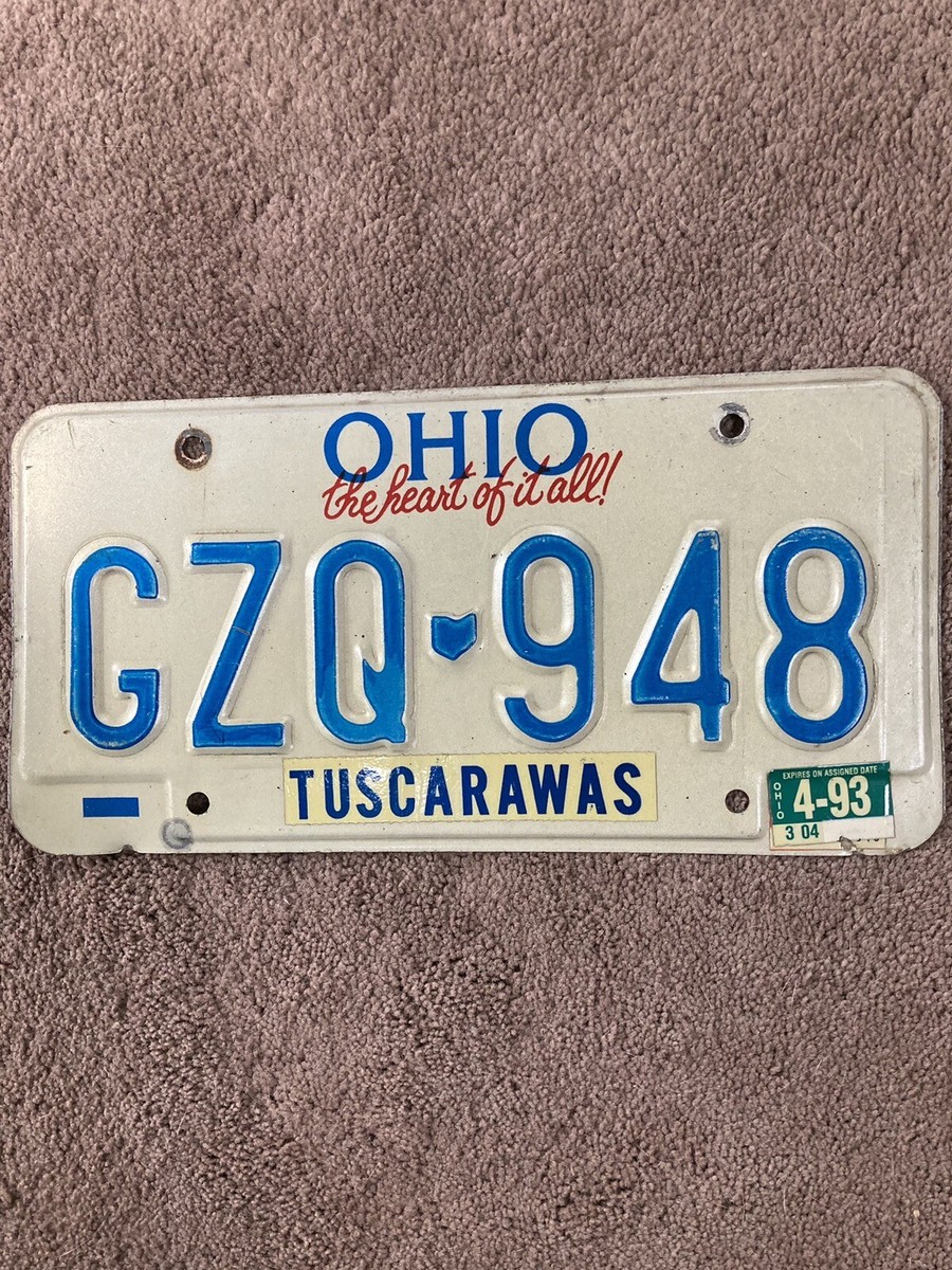 セール　昭和レトロ　プレート58個セット　名前購入前にコメントお願い致します 1993 Ohio License Plate - GZQ 948 - Nice! | eBay