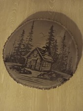 Laser Engraved Rounded Wood Plaque