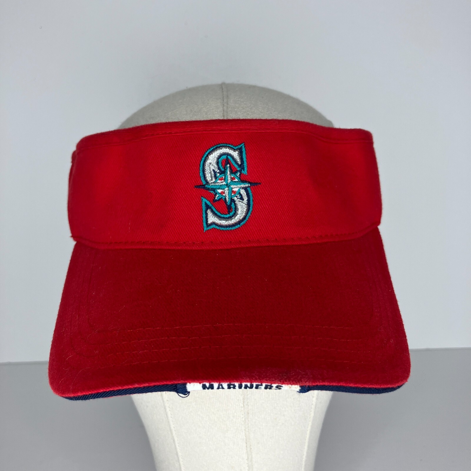 Seattle Mariners Red Adjustable Visor Hat - image 1