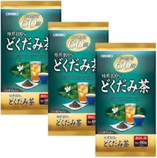 ORIHIRO Dokudami Houttuynia cordata Roasted Tea 60 packs ×3 From Japan