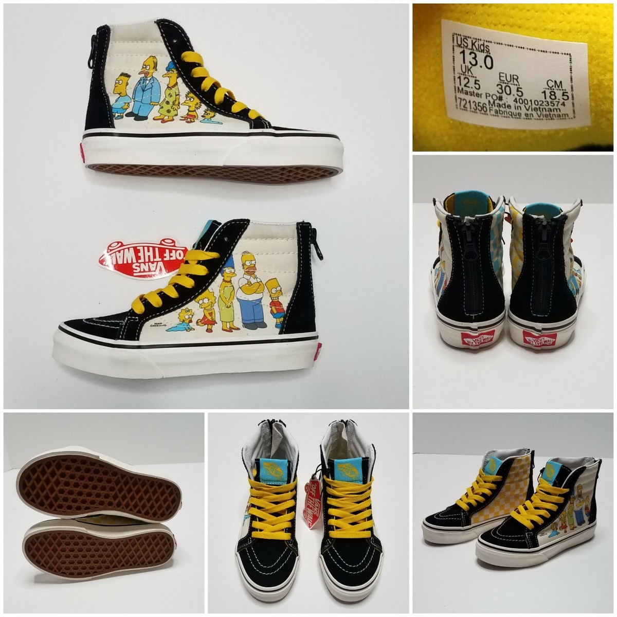 Kids Vans x The Simpsons Sk8-Hi Family Portrait 1987-2020