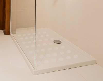 Anti Rutsch Schutz Pad Dusche  fein besandet 18 Stk 3 cm rutschfeste Punkte