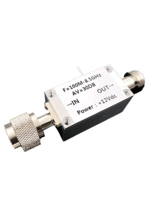 LNA 100MHZ to 8.5GHZ Low noise amplifier RF amplifier CNC hoing High linearity