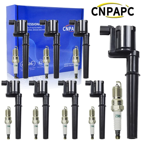 Ignition Coil & Iridium Spark Plug For 2000-04 Lincoln Navigator UF191 SP413