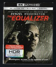 The Equalizer (4K Ultra HD/Blu-ray, 2014, 2-Disc Set) VERY GOOD w/RARE Slipcover
