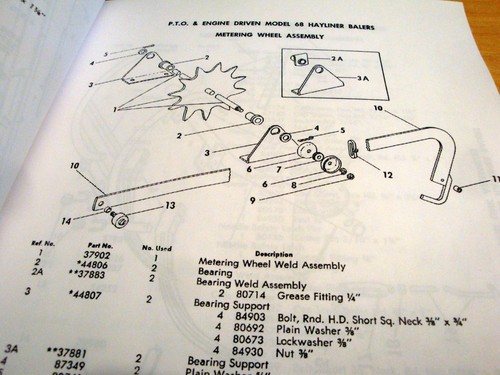 New Holland 68 Hayliner Baler Operator's AND Parts Manual Catalog Book NH - Picture 8 of 9