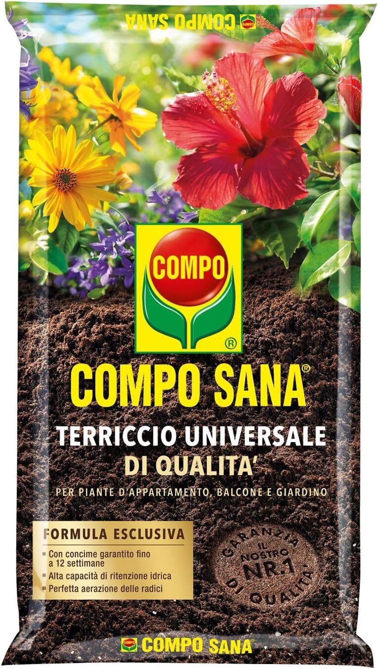 COMPO SANA Terriccio Universale di qualità, Per piante d'appartamento,...