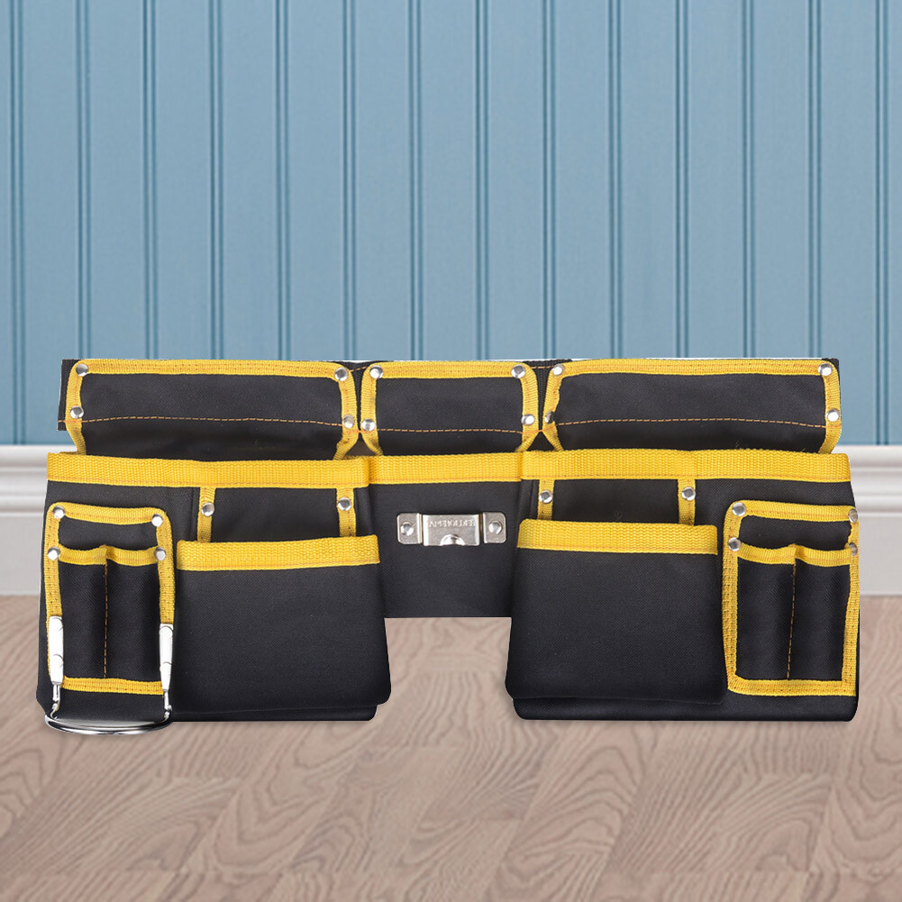 Oxford Cloth Tool Waist Bag Belt Adjustable Tool Belt Work Apron for