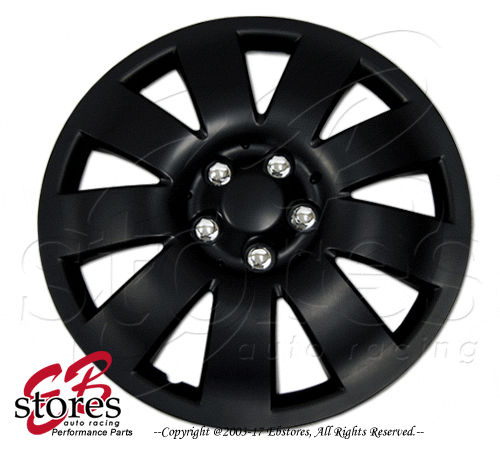Matte black hubcaps 16 discount