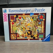 Ravensburger 1000 Piece Jigsaw Puzzle "Vintage Games" 27 x 20 inches  194063