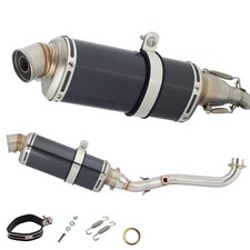 Suzuki Burgman 400 Full Carbon Stainless Exhaust System Complete 2007-2016