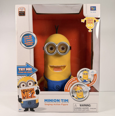 Thinkway Toys Despicable Me 2 Minion Tim Singing Talking Action Figure - NIB