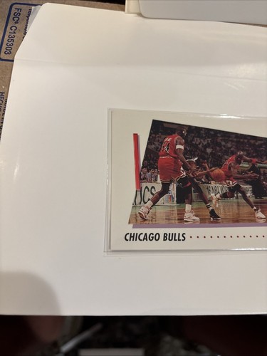 1991-92 Skybox Chicago Bulls Game Frame Michael Jordan Card NM Free Shipping! - Picture 2 of 6